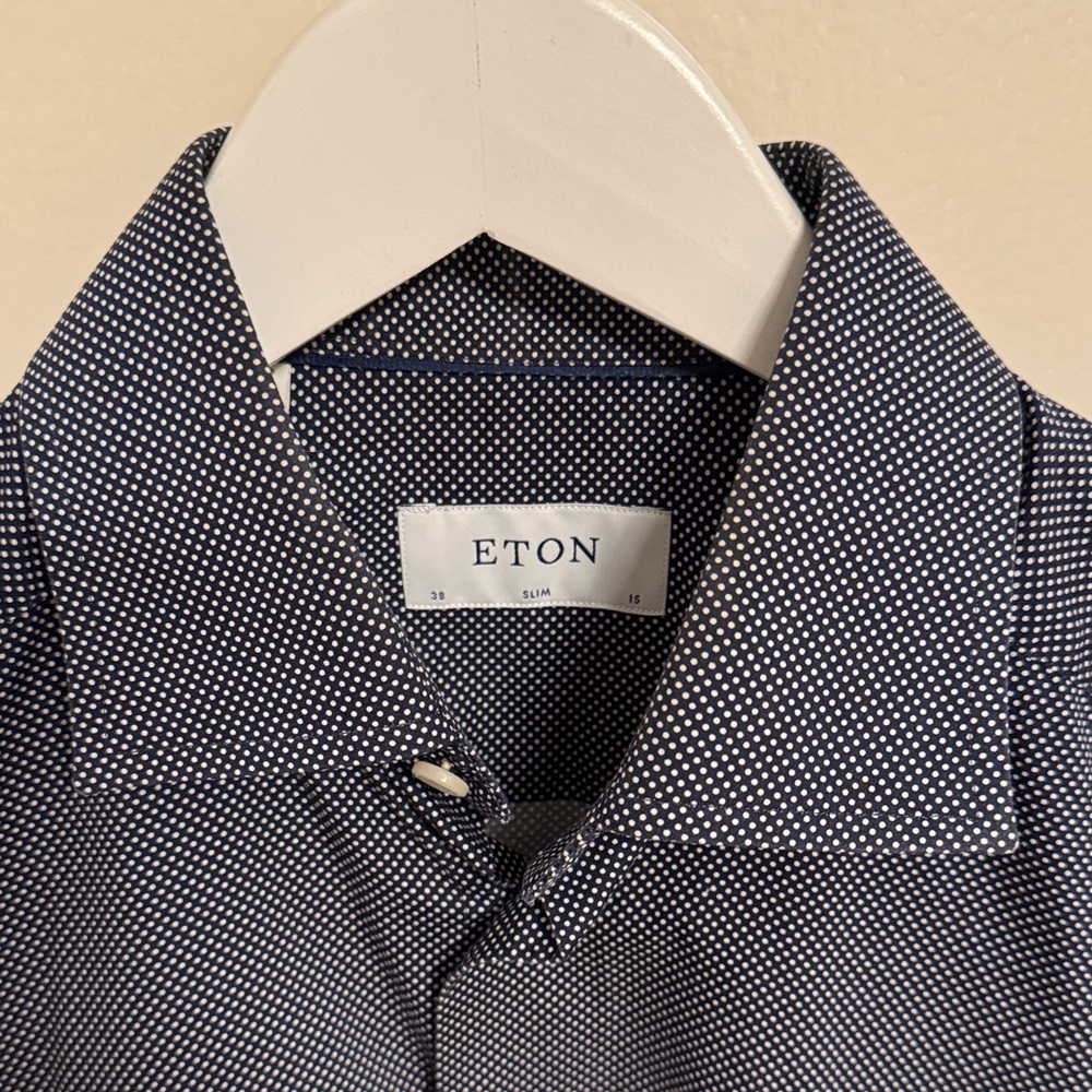 Eton Men's Navy Dress Shirt